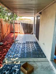 this diy patio makeover for a small