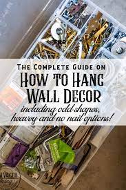to hang decor items