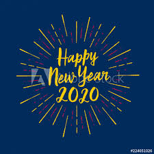 Happy new year greeting card: Handmade Style Greeting Card Happy New Year 2020 Vector Eps10 For Your Print And Web Messages Greeting Cards Banners T Shirts Stock Vector Adobe Stock