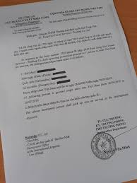 approval letter for vietnam visa