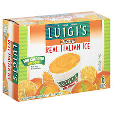 italian ice 6 pack orange ice cream