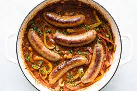 baked sausage and peppers gone