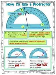 How To Use A Protractor Freebie Math Lessons Math