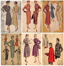 1950s dressmaking patterns glamour