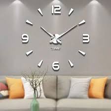 White Plastic Og 3d Wall Clock For