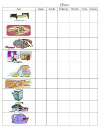 10 Paradigmatic 5 Year Old Chore Chart With Pictures