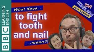 fight tooth and nail mean