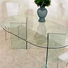 China Racetrack Oval Glass Tops