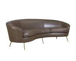 curved leather sofas foter