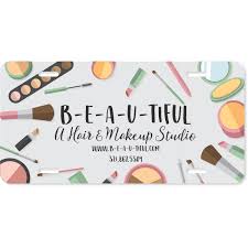 makeup artist license plate hc brands
