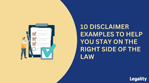 10 disclaimer exles you can use on