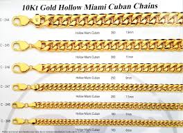 Authentic 10k Gold Hollow Miami Cuban Chains 5mm 13mm