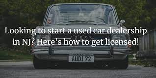 nj used car dealer license