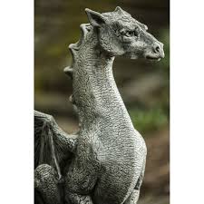 cast stone large dragon outdoor statue