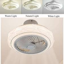 White Ceiling Fan With Light Kit And