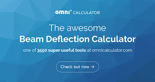 beam deflection calculator