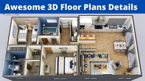 3 bedroom house plans 3d 3d plans