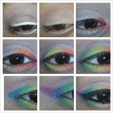 sparkly rainbow eyeliner tutorial