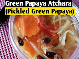 filipino green papaya atchara pickled
