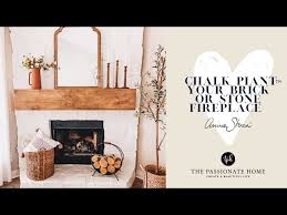 Chalk Paint Your Stone Fireplace