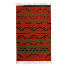 handcrafted zapotec accent rug 4x6