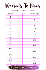 men s vs women s shoe sizes tall