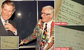 Pictured: The begging letters exchanged between Prince Charles and Jimmy  Savile | Daily Mail Online