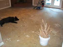 diy concrete stained flooring a