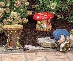 Mushroom Plant Stool Garden Statuary