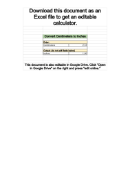 How To Convert Centimeters To Inches With Unit Converter