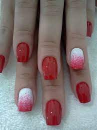 Resolution image trendy summer nail art designs &a. 2015 Lovely Summer Nail Art Ideas Red Gel Nails Nails Red And White Nails