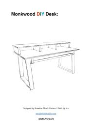 The building plans by jolene of the rustic barn are. Monkwood Diy Desk Plans Beta Version