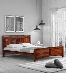 Biscay Sheesham Wood Queen Size Bed
