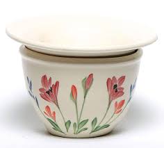Ceramic clay basically stands for its decorative specifications with a vibrant, glossy color. Red Poppy African Violet Pot Emerson Creek Pottery