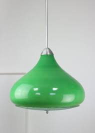 Italian Green Glass Pendant Lamp
