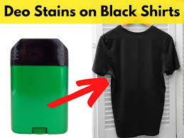 deodorant stains on your black shirts