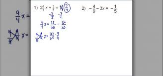 How To Solve Equations With Fractions