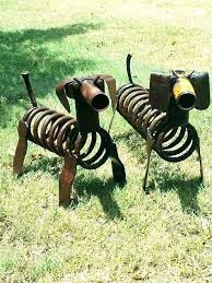 Whimsical Metal Garden Animals