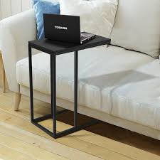 Black Rectangle Glass End Table Hw54186