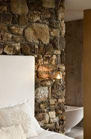 Interior Stone Wall Adds Rustic Touch