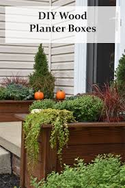 Build Your Own Outdoor Wooden Planter Boxes