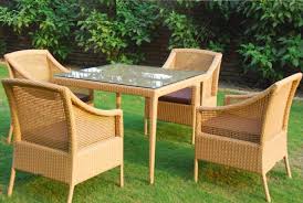 Black Synthetic Woven Outdoor Furniture