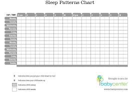 A Chart To Track Your Babys Sleep Pattern Sleeping