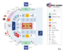 Arena Map Bert Ogden Arena