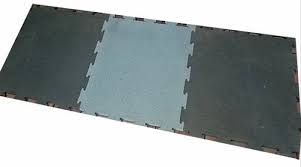 grey matte gym rubber flooring panel
