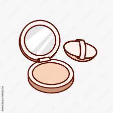 line ilration makeup powder with