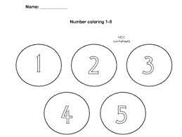 They're quite useful for various arts and craft projects, number and math learning activities, games and other classroom. Numbers 1 5 Coloring Worksheets Teaching Resources Tpt