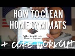 how to clean home gym mats stall mats