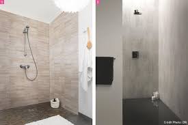 La pose en diagonale crée un effet de perspective et donne l'impression que la salle de bain est plus grande qu'elle ne l'est : Revetement Mural Douche Les 4 Options Incontournables Maison Creative