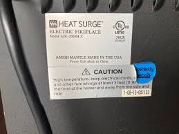 Heat Surge Electric Fireplace Heater